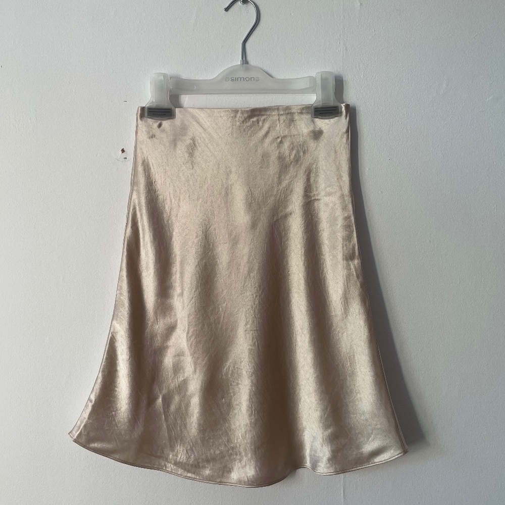 Babaton Aritzia satin skirt